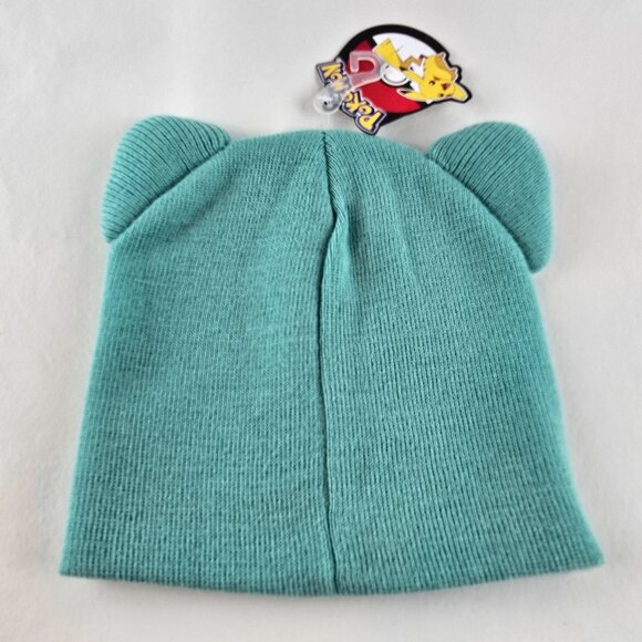 Pokemon Bulbasaur Beanie Hat Green Knit Cap OSFA Bioworld 2017 New With Tags Bra - Picture 2 of 6